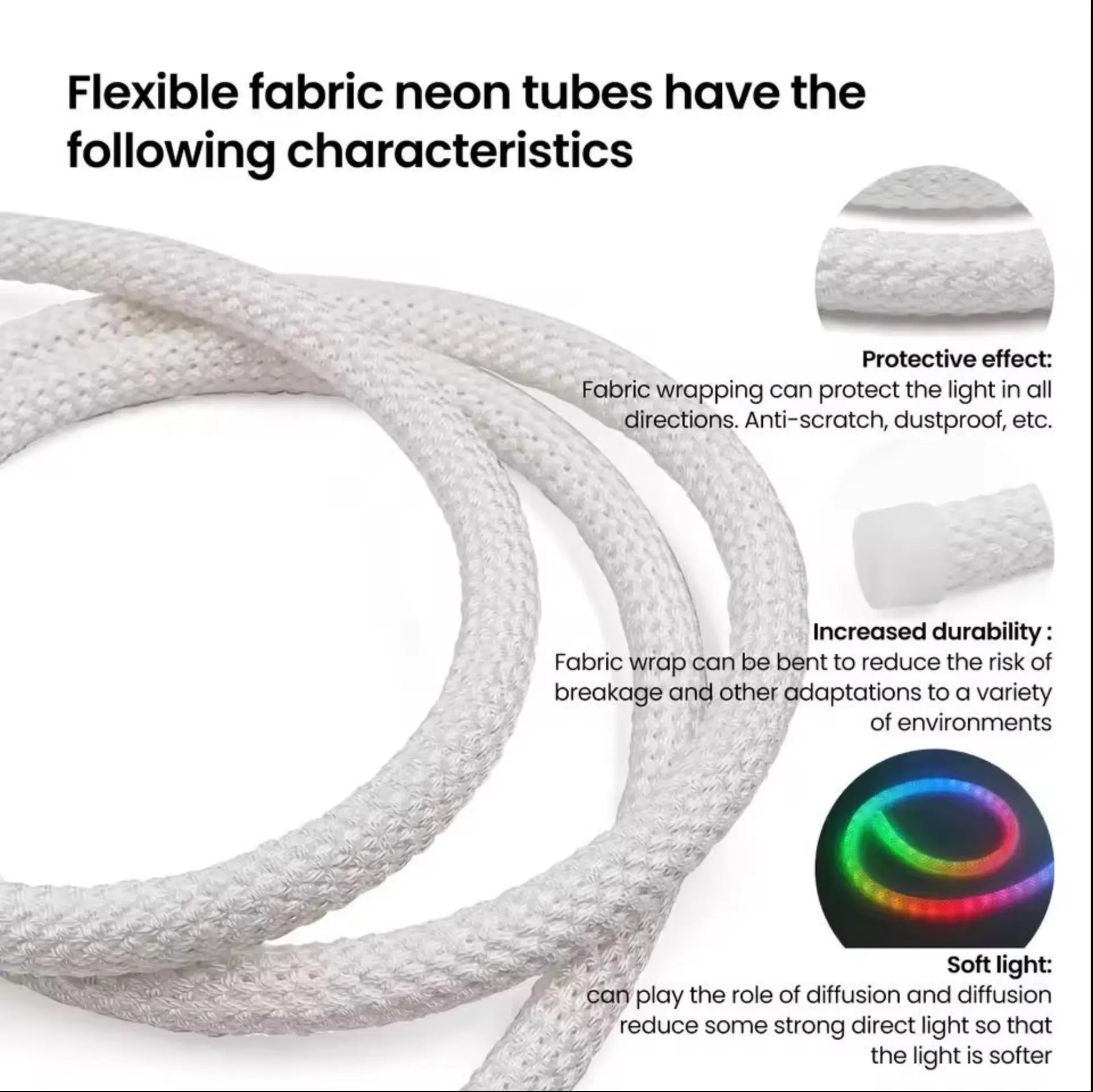 Flexible neon tube light image 1