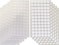 100 Pairs Self-Adhesive Hook and Loop Dots, 20 mm Self Adhesive Sticky Hook and Loop Fastener, Double-Sided Sticky Dots